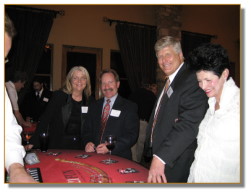 All smiles at the blackjack table