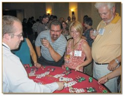 All smiles as usual at the Blackjack Table