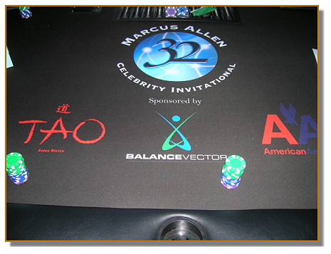 A Casino Event can create a custom table layout with your corporate logo!