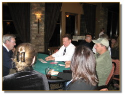 Deep concentration at the poker table